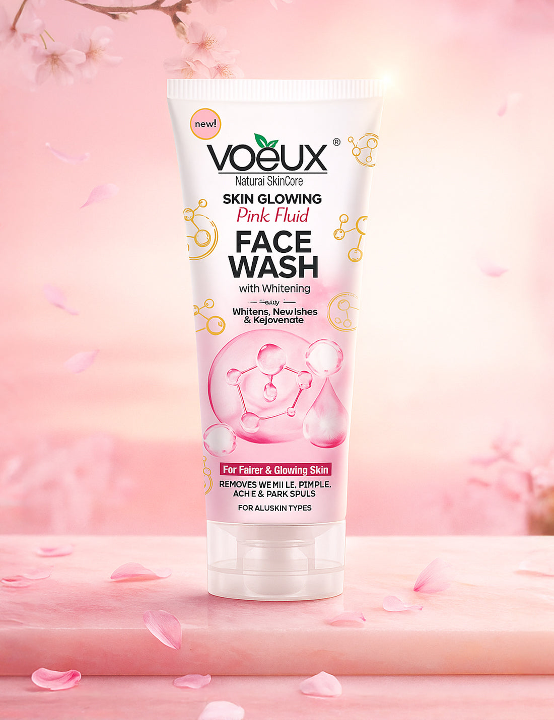 Face Wash Pink Fluid